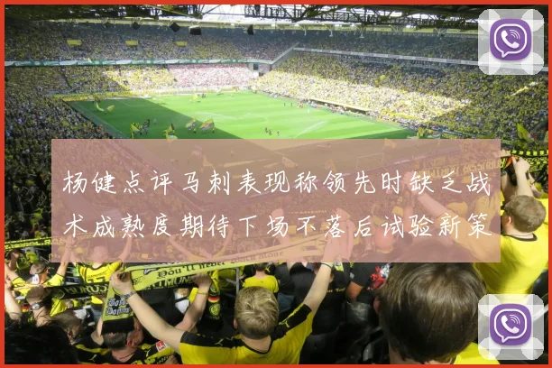 杨健点评马刺表现称领先时缺乏战术成熟度期待下场不落后试验新策略